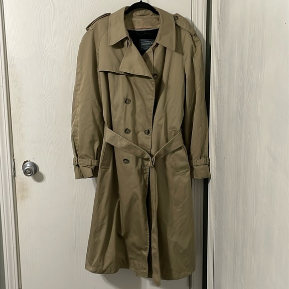 Vintage Christopher Hayes Men’s Tan Trench Coat Size 40R - Picture 1 of 16